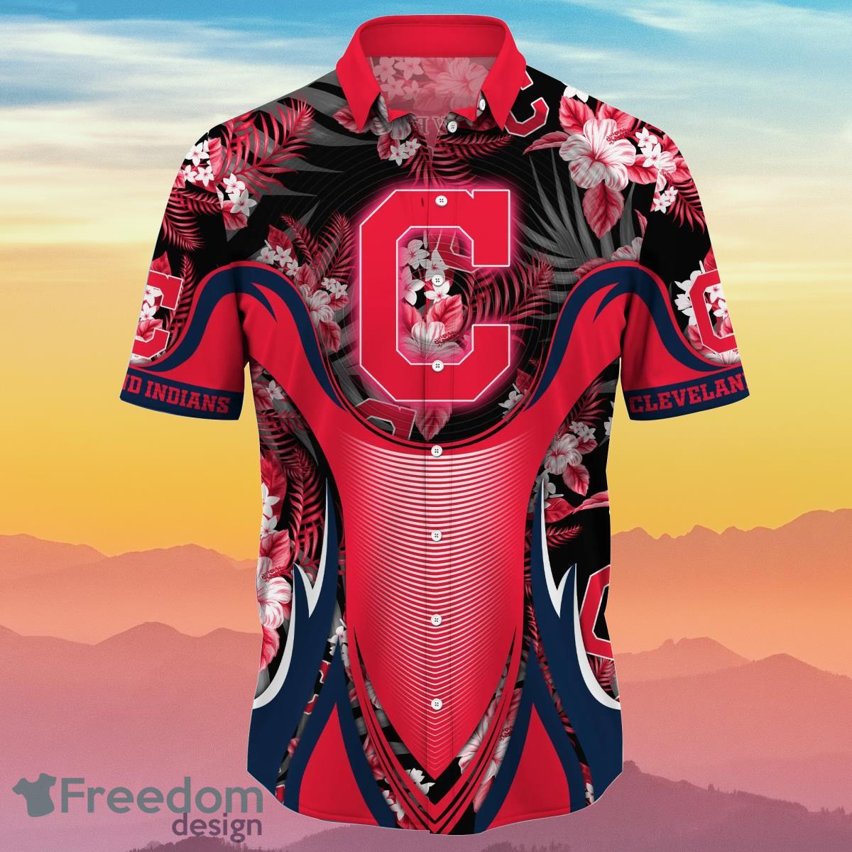 Cleveland Indians MLB Flower Hawaiian Shirt Best Gift For Men And Women Fans Product Photo 2