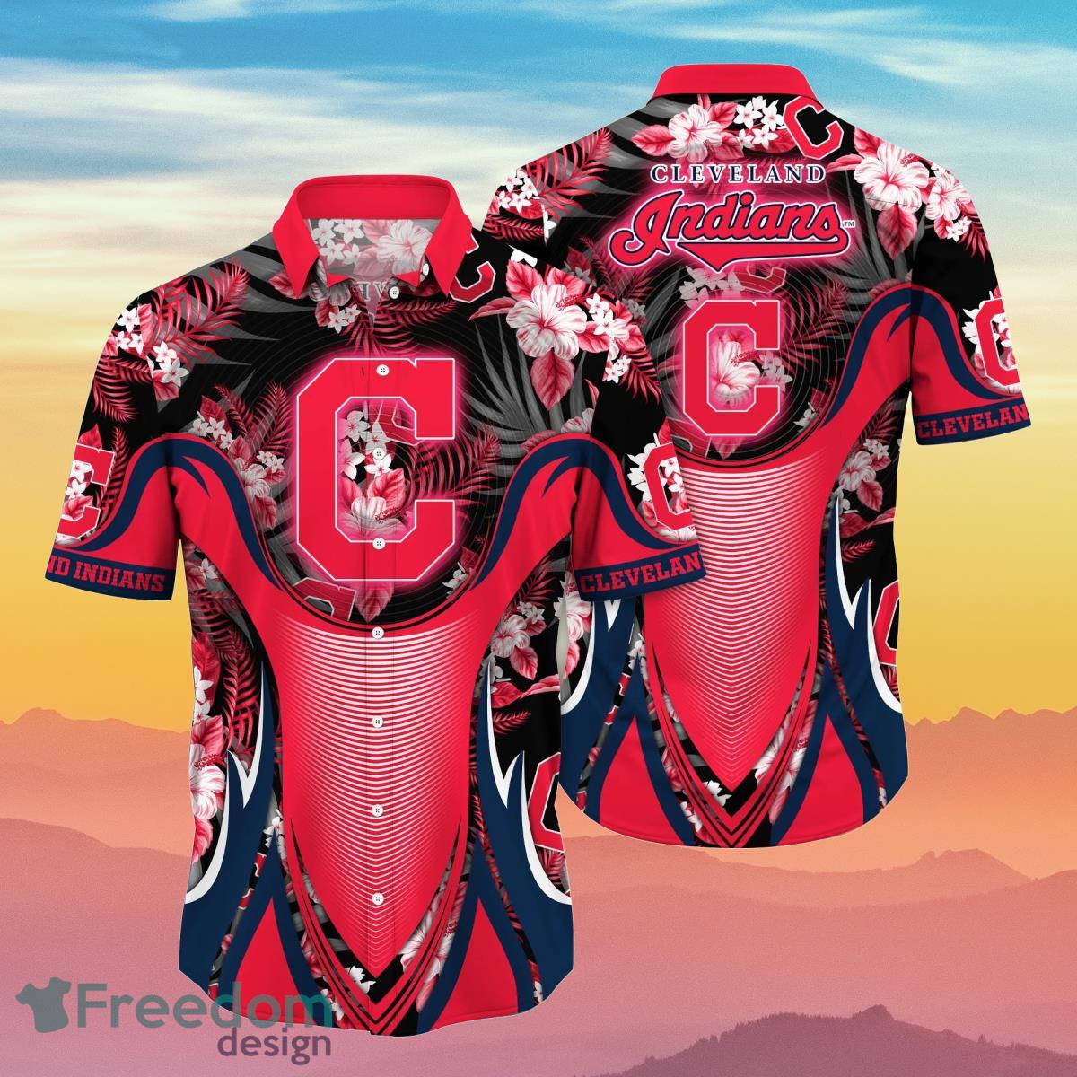 Cleveland Indians MLB Flower Hawaiian Shirt Best Gift For Men And Women Fans Product Photo 1