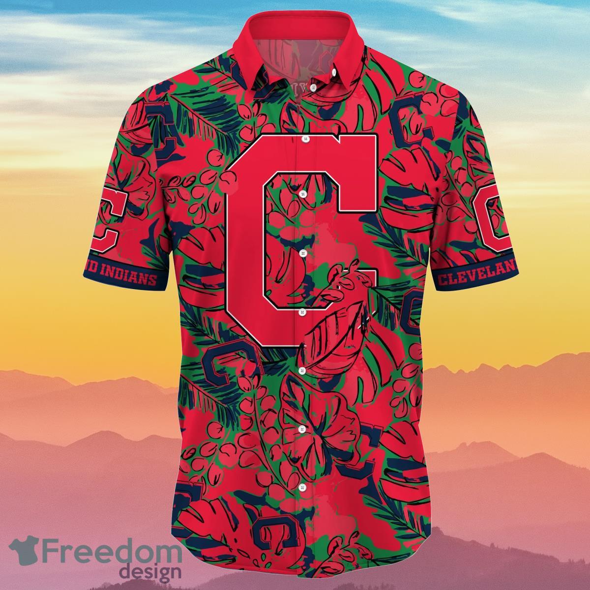 Cleveland Indians MLB Flower Hawaiian Shirt Impressive Gift For Real Fans Product Photo 2