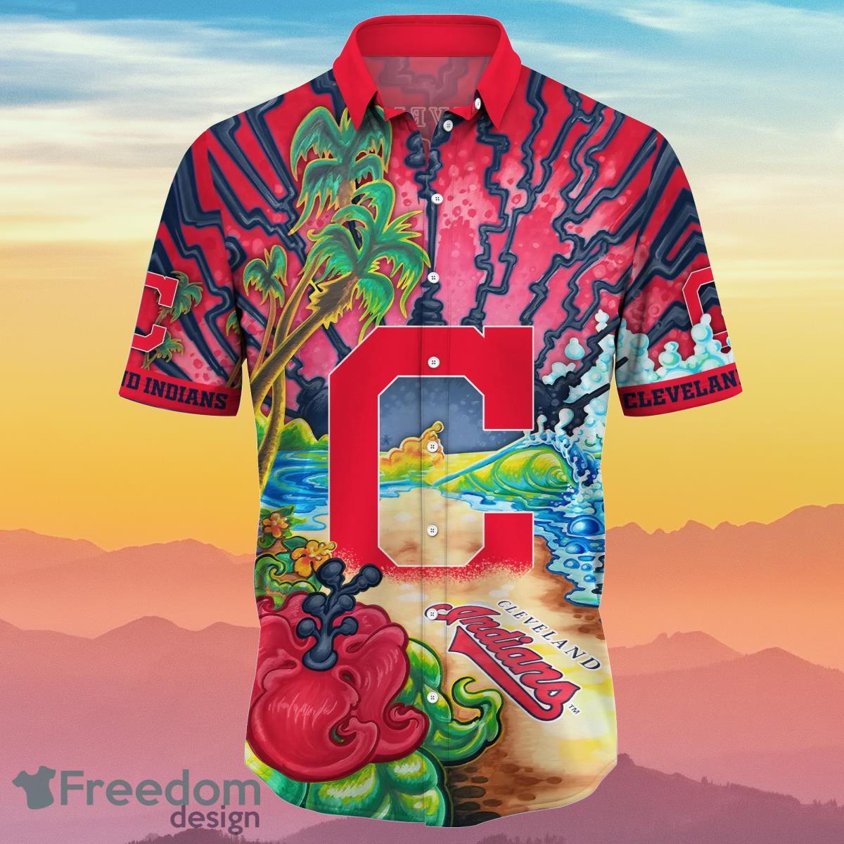 Cleveland Indians MLB Flower Hawaiian Shirt Summer Football Best Idea For Real Fans Product Photo 2