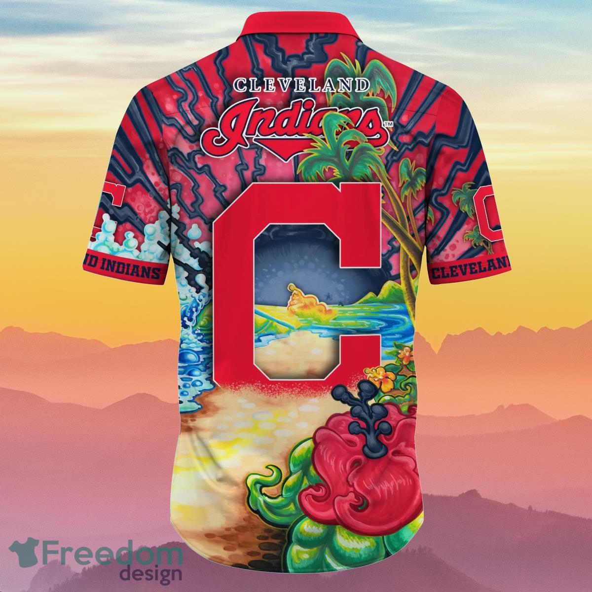 Cleveland Indians MLB Flower Hawaiian Shirt Unique Gift For Fans -  Freedomdesign