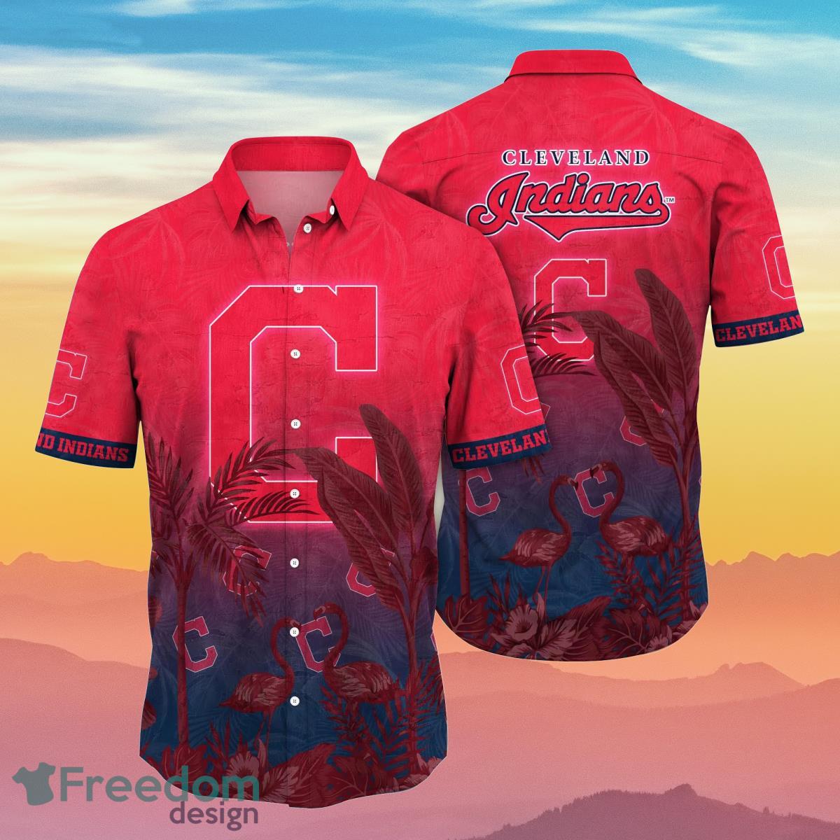 Cleveland Indians MLB Flower Hawaiian Shirt Summer Football Gift For Fans Product Photo 1