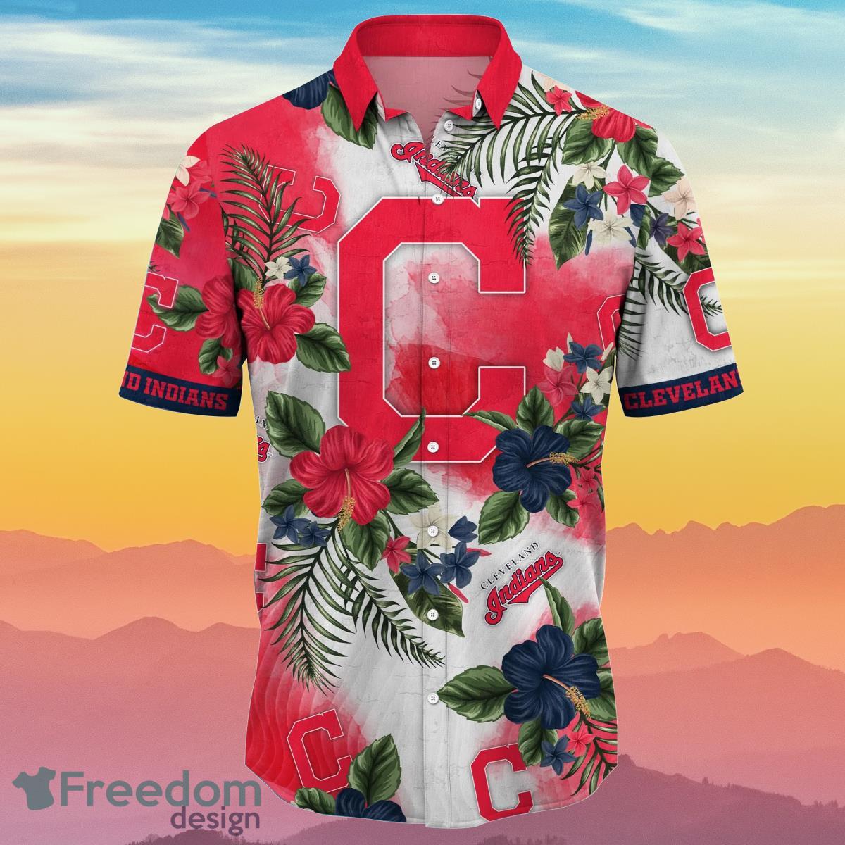 Cleveland Indians MLB Flower Hawaiian Shirt Summer Football Gift For Real Fans Product Photo 2