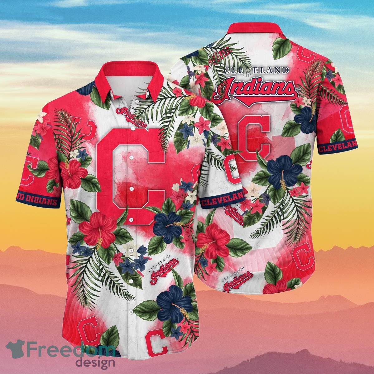 Cleveland Indians MLB Flower Hawaiian Shirt Summer Football Gift For Real Fans Product Photo 1