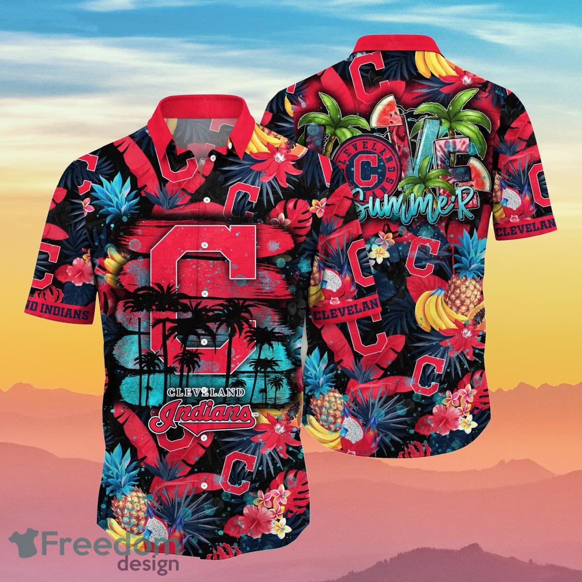 Cleveland Indians MLB Flower Hawaiian Shirt Summer Football Gift For True  Fans Product Photo 1