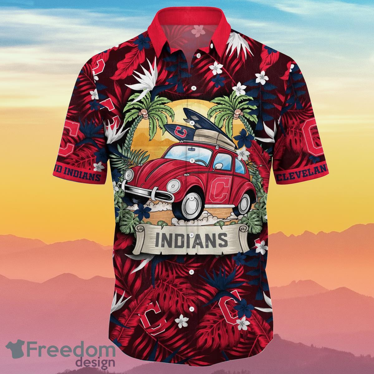 Cleveland Indians MLB Flower Hawaiian Shirt Summer Football Impressive Gift For Real Fans Product Photo 2