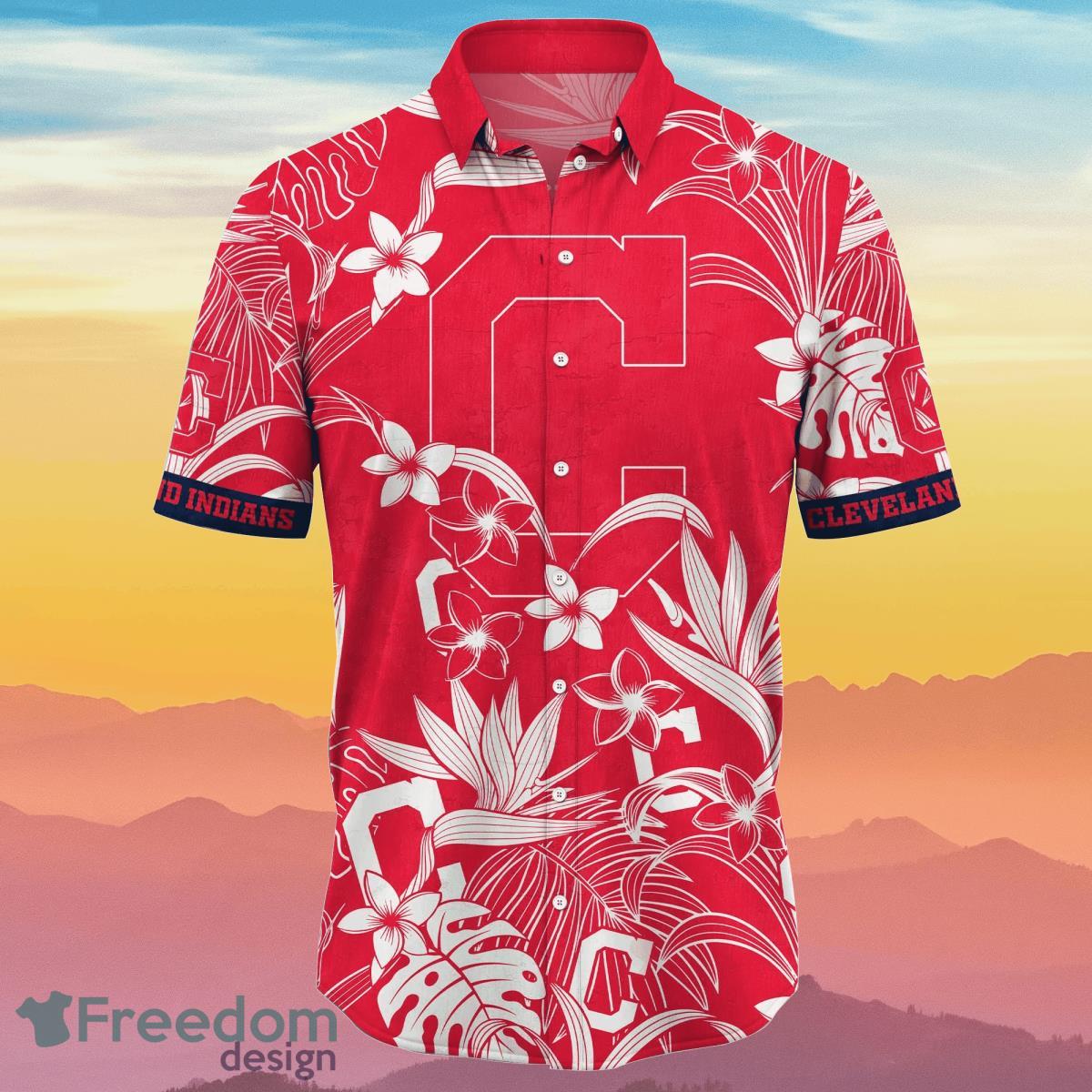 Cleveland Indians MLB Flower Hawaiian Shirt Summer Football Unique Gift For Real Fans Product Photo 2