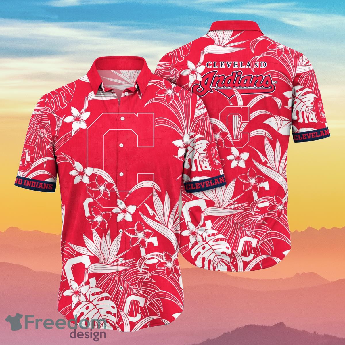 Cleveland Indians MLB Flower Hawaiian Shirt Unique Gift For Fans -  Freedomdesign