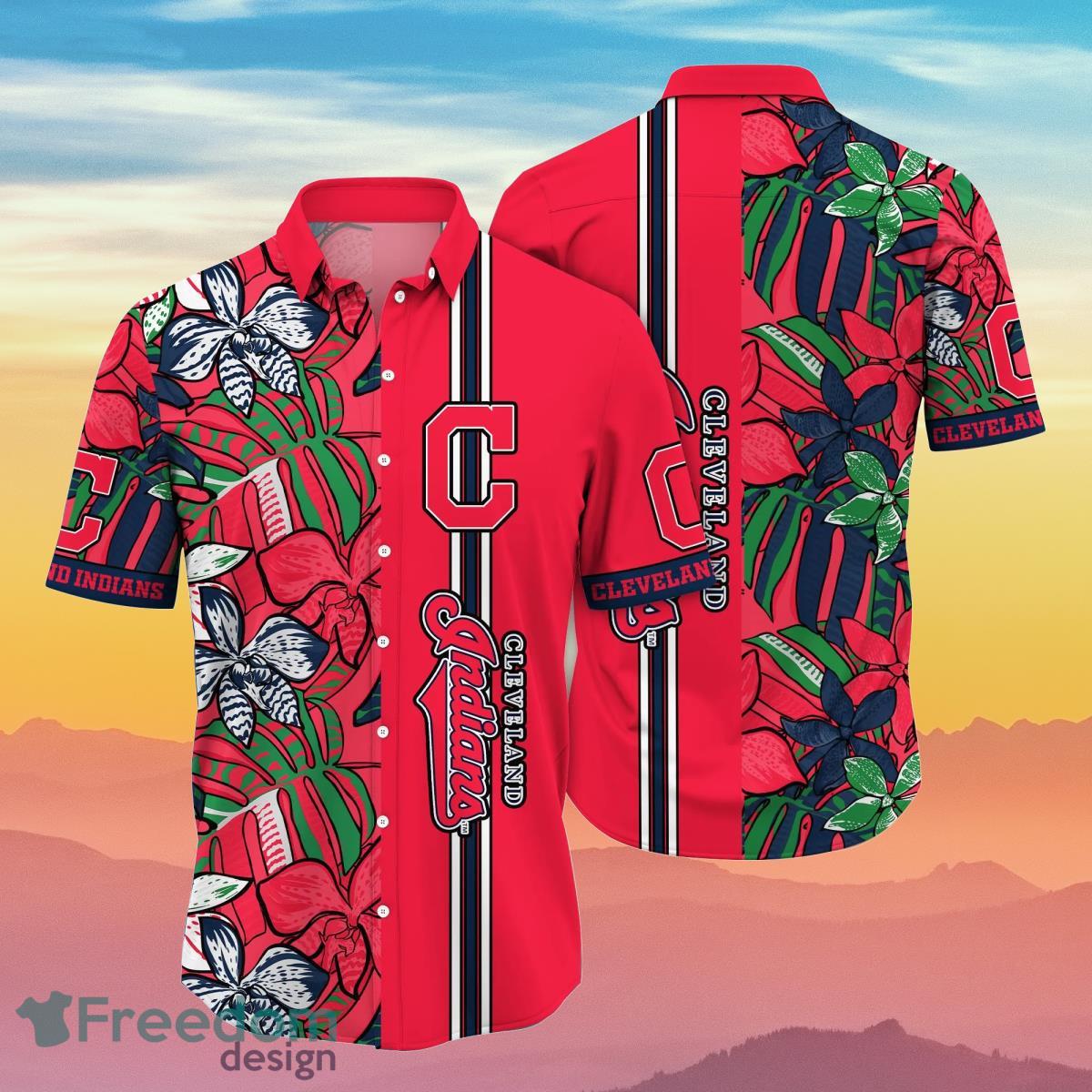 Cleveland Indians MLB Flower Hawaiian Shirt Special Gift For Real Fans