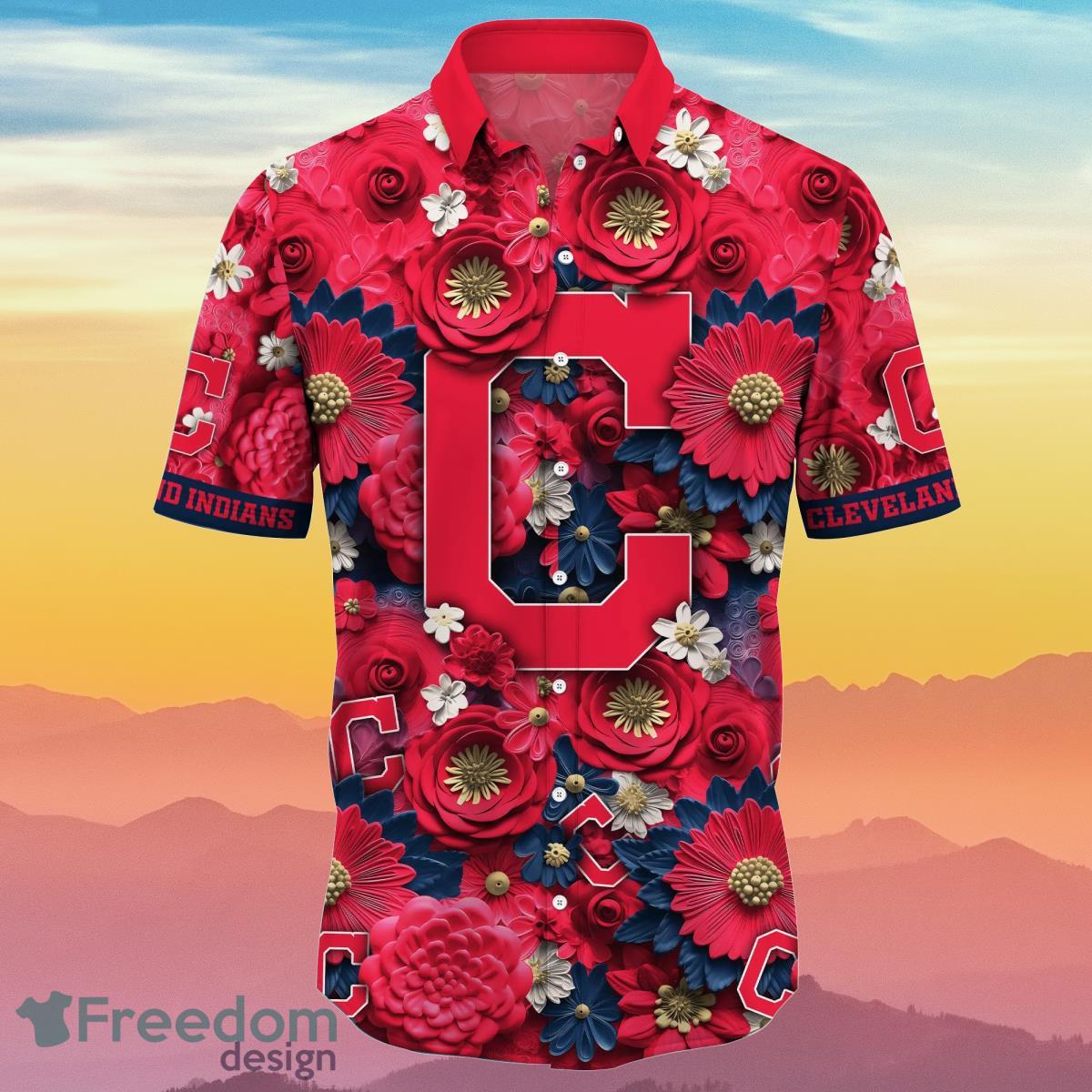 Cleveland Indians MLB Personalized Cheap Hawaiian Shirt For Men