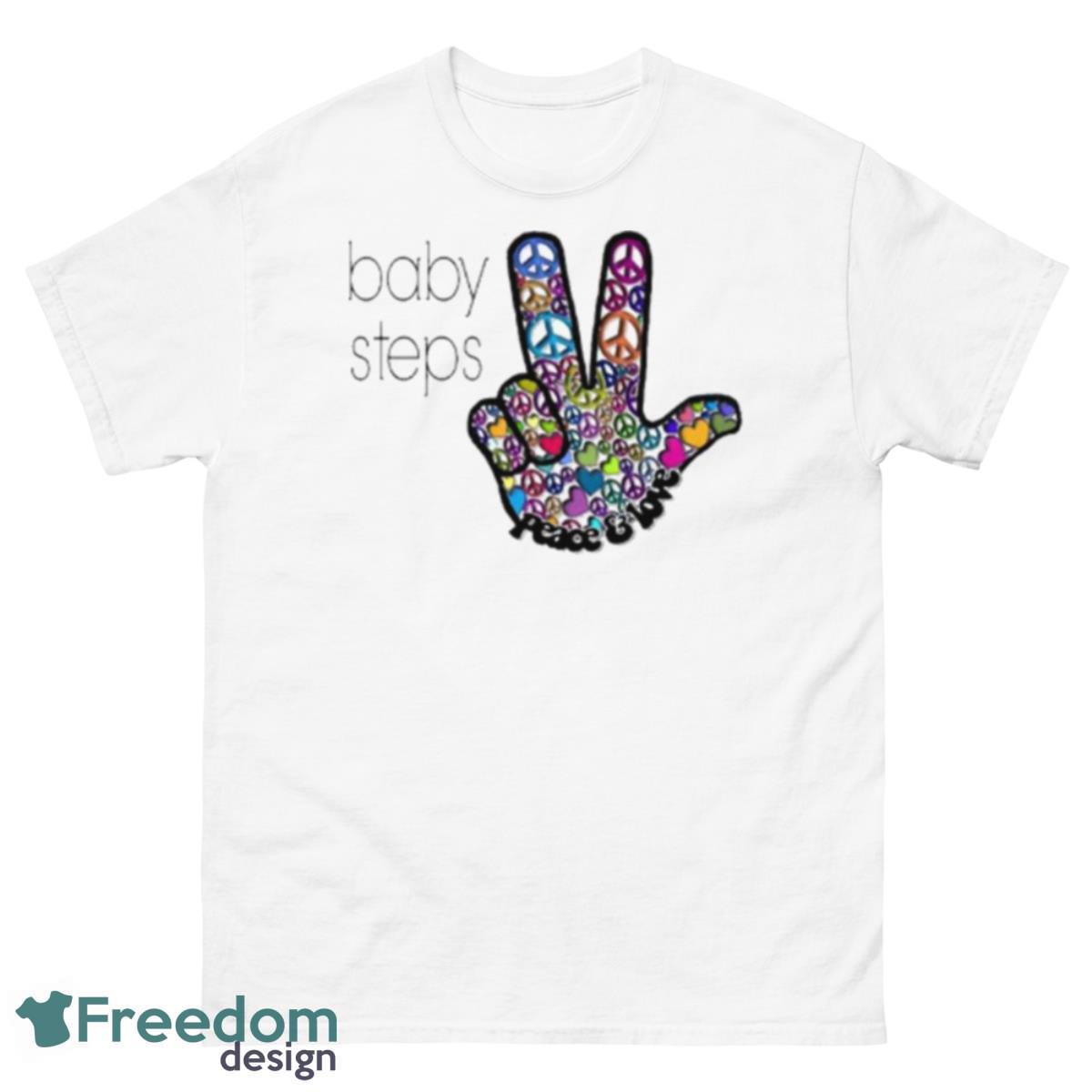 Color Hand Baby Steps Shirt - 500 Men’s Classic Tee Gildan