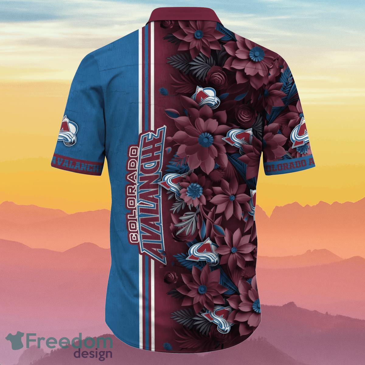 NHL Colorado Avalanche Aloha Style 9 Big Logo Hawaiian Shirt For Fans -  Freedomdesign