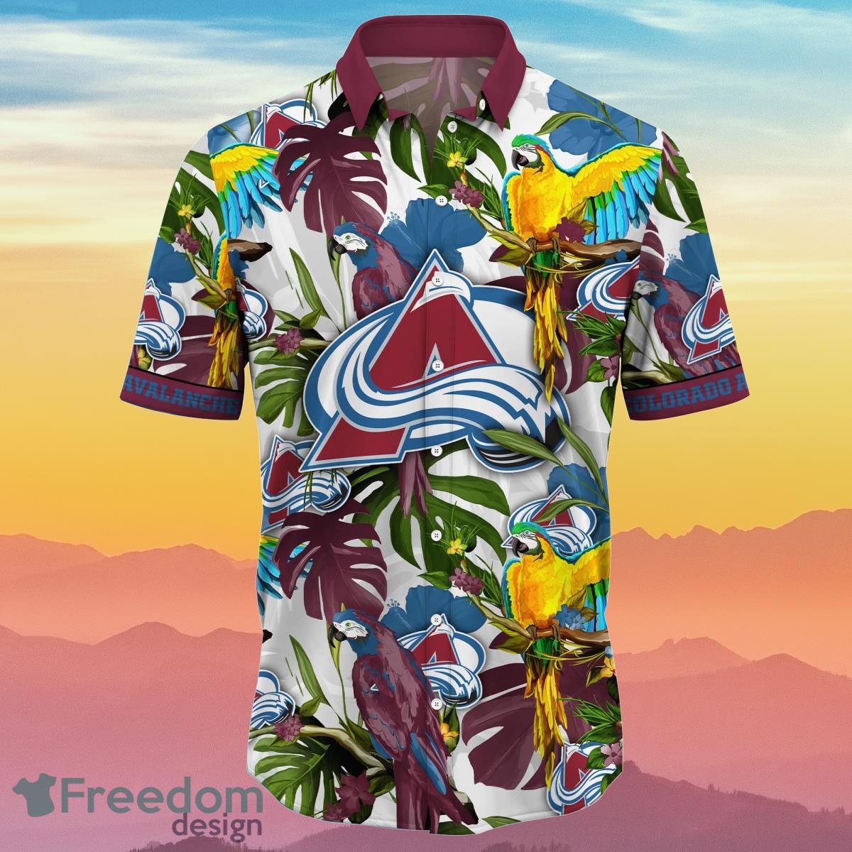 Colorado Avalanche NHL Flower Hawaiian Shirt Best Gift Idea For Fans Product Photo 2