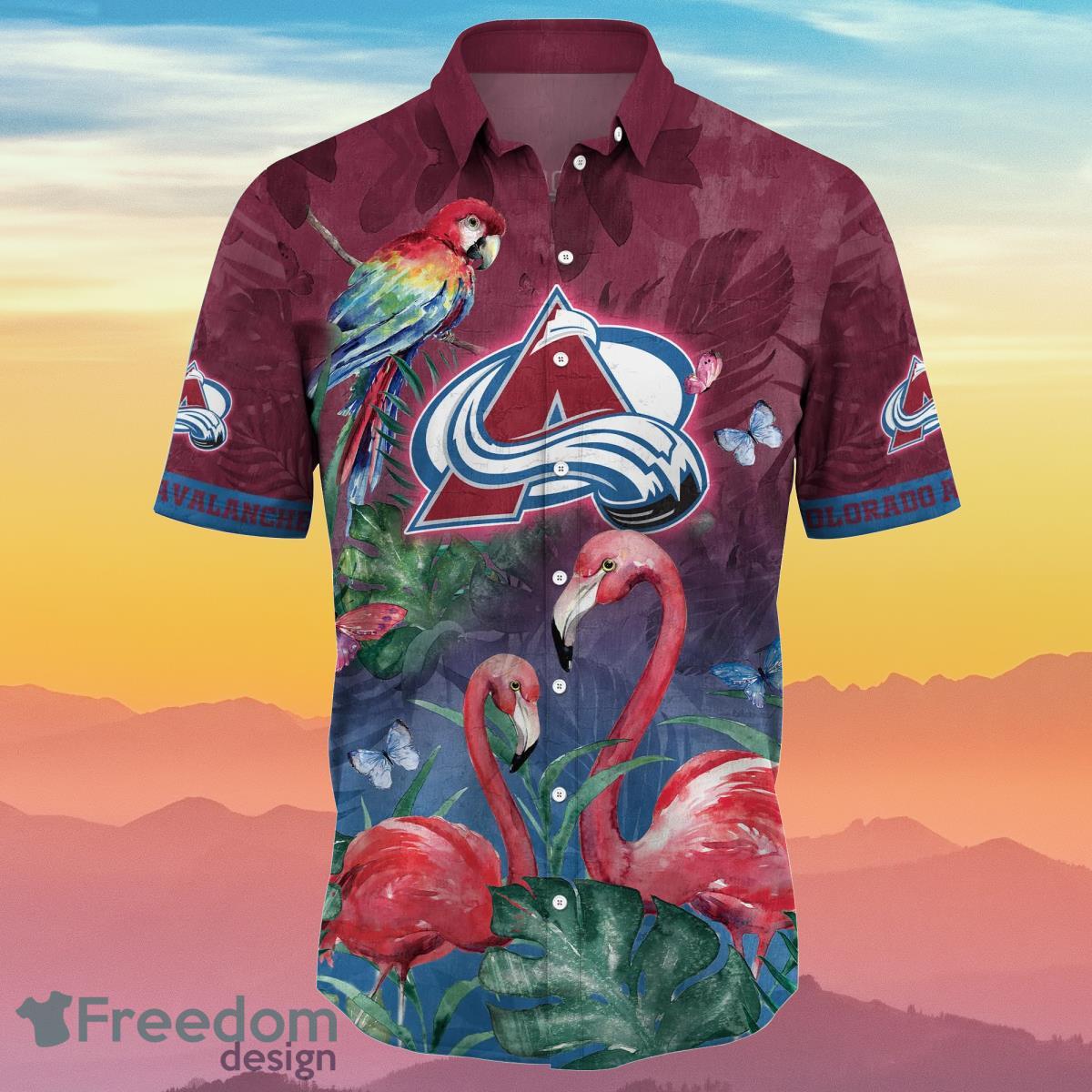 Colorado Avalanche Hawaiian Shirts, Beach Short