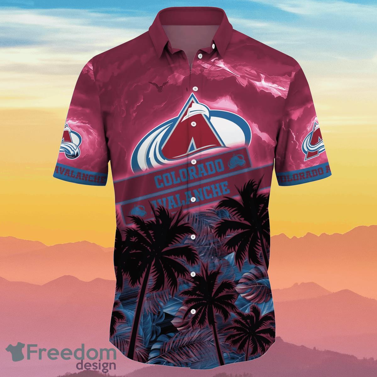 Colorado Avalanche NHL Flower Hawaiian Shirt Ideal Gift For Real Fans Product Photo 2