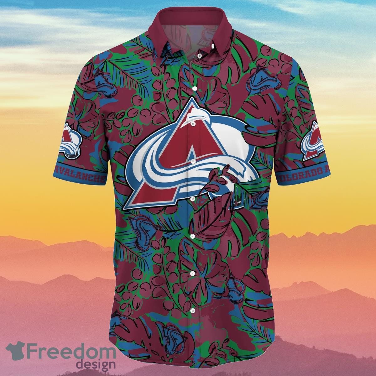 Colorado Avalanche NHL Flower Hawaiian Shirt Impressive Gift For Real Fans Product Photo 2