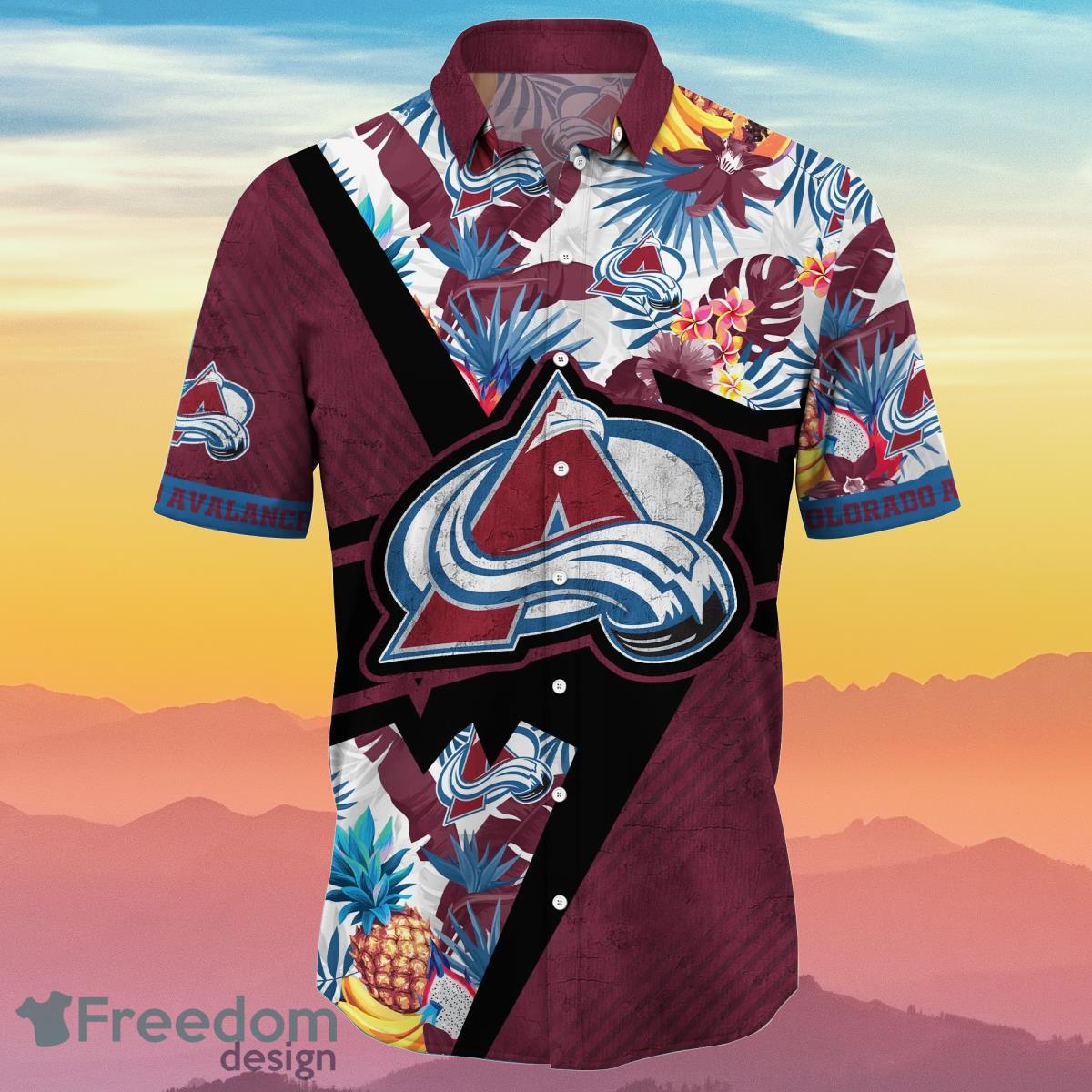 Colorado Avalanche NHL Flower Hawaiian Shirt Special Gift For Men And Women Fans Product Photo 2