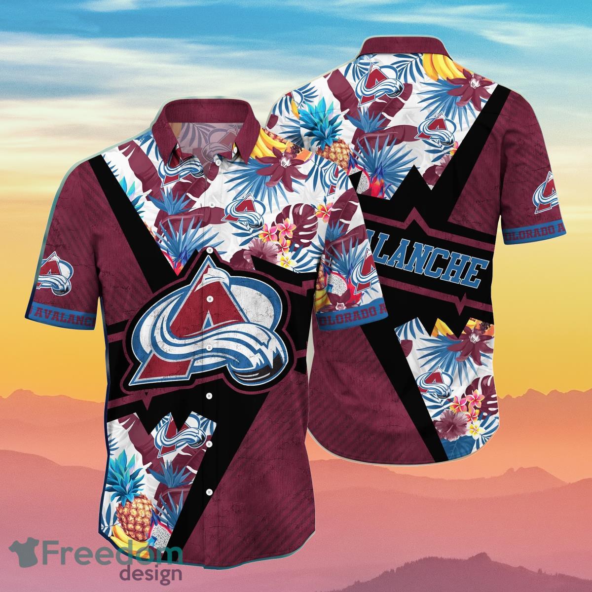 Colorado Avalanche NHL Flower Hawaiian Shirt Best Gift For Fans -  Freedomdesign