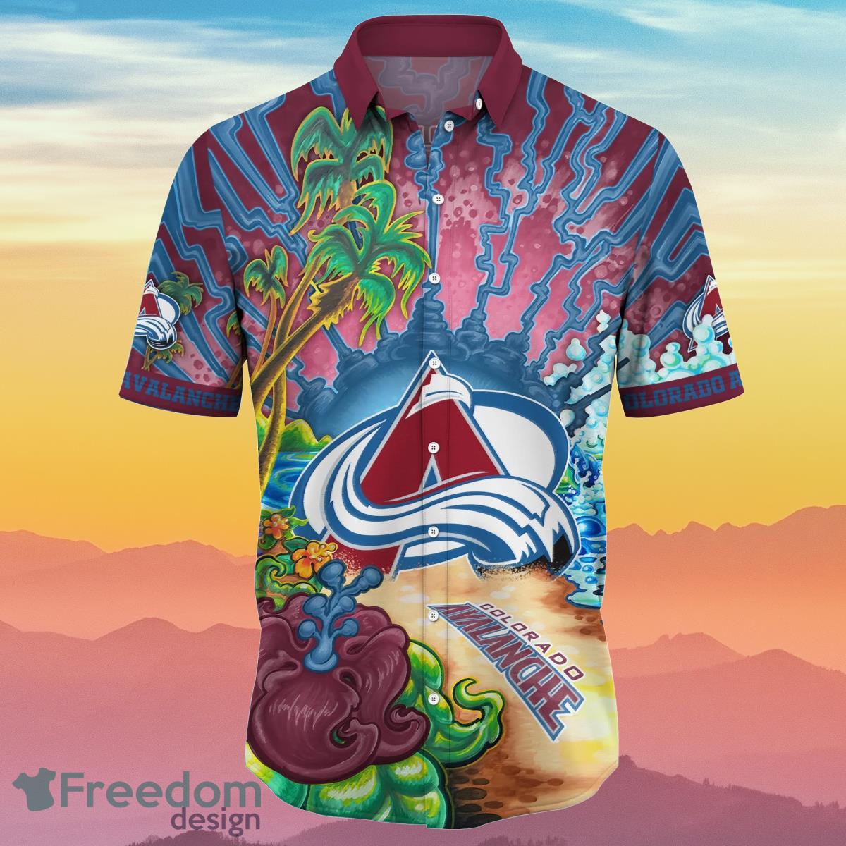 Colorado Avalanche NHL Flower Hawaiian Shirt Summer Football Best Idea For Real Fans Product Photo 2