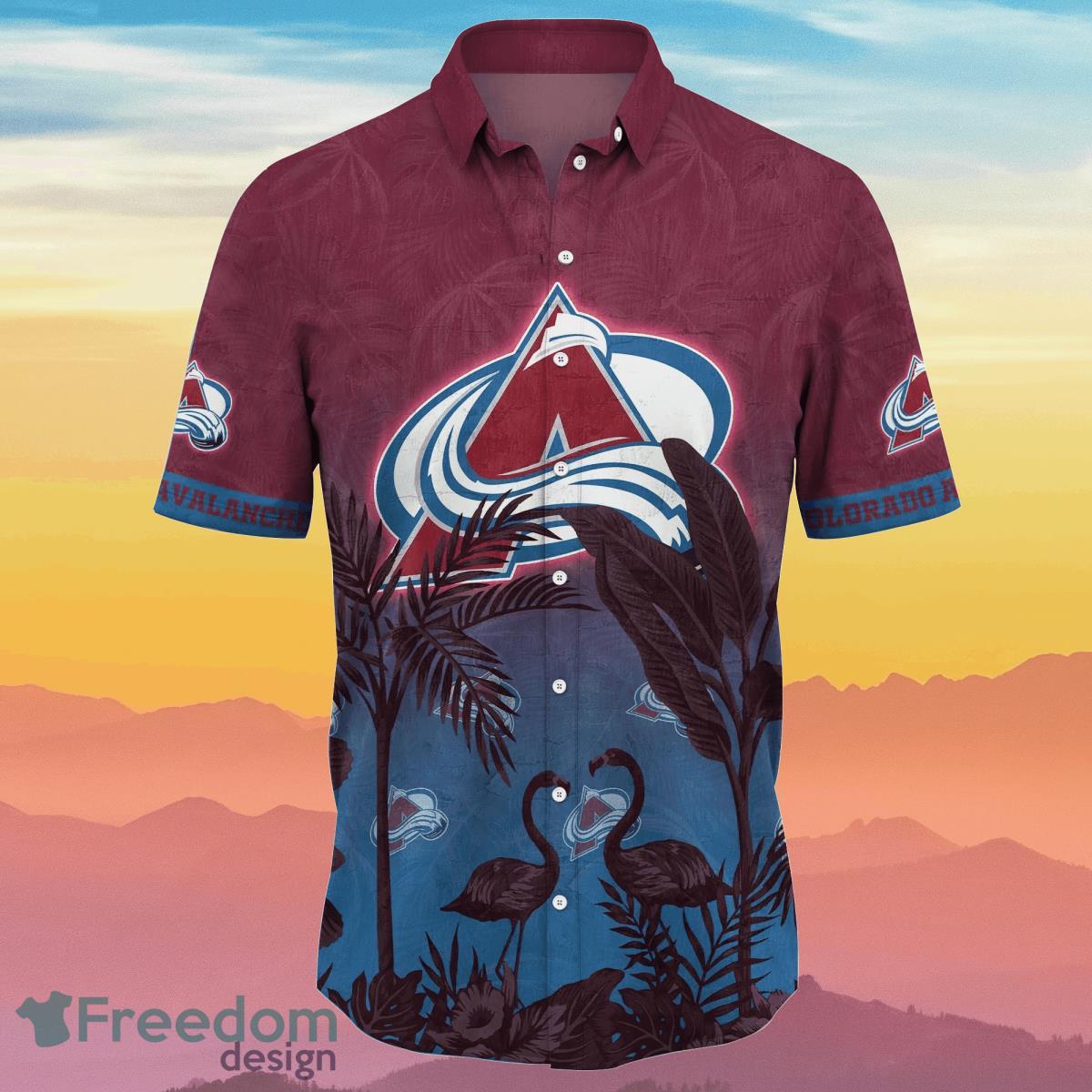 Colorado Avalanche NHL Flower Hawaiian Shirt Summer Football Gift For Fans Product Photo 2