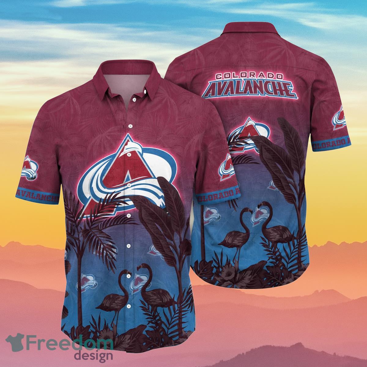 Colorado Avalanche NHL Flower Hawaiian Shirt Summer Football Gift For Fans Product Photo 1