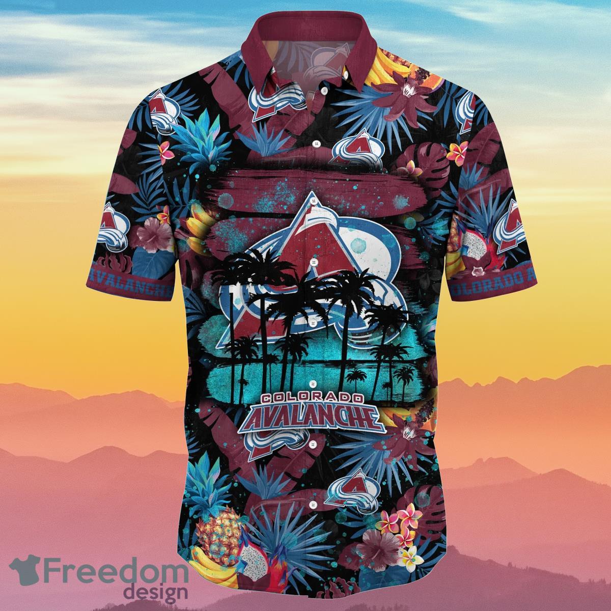 Colorado Avalanche NHL Flower Hawaiian Shirt Summer Football Gift For True  Fans Product Photo 2