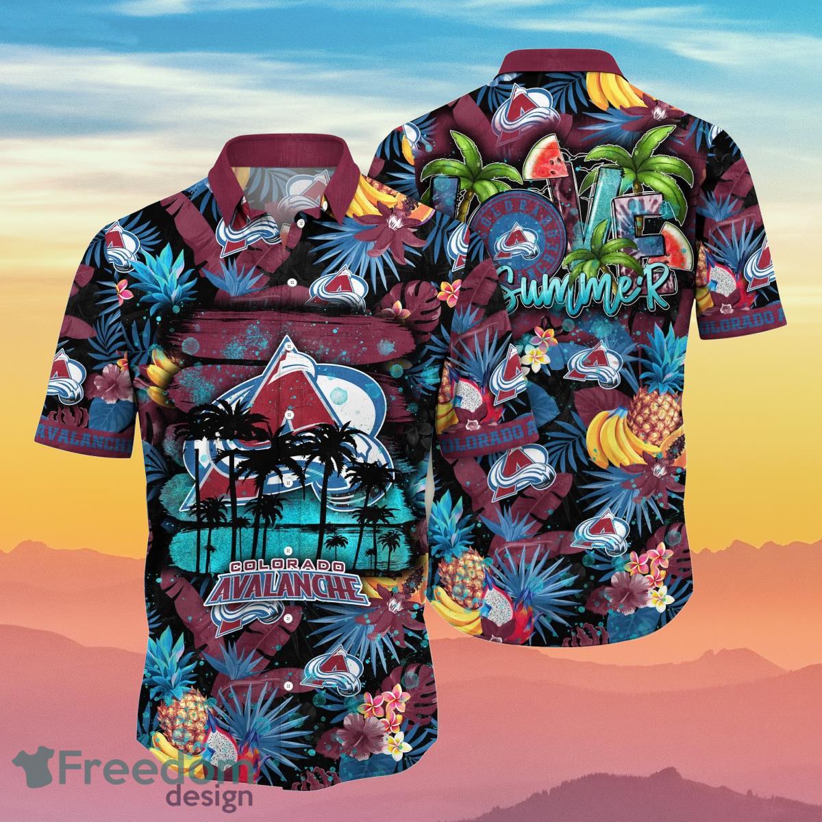 Colorado Avalanche NHL Flower Hawaiian Shirt Summer Football Gift For True  Fans Product Photo 1