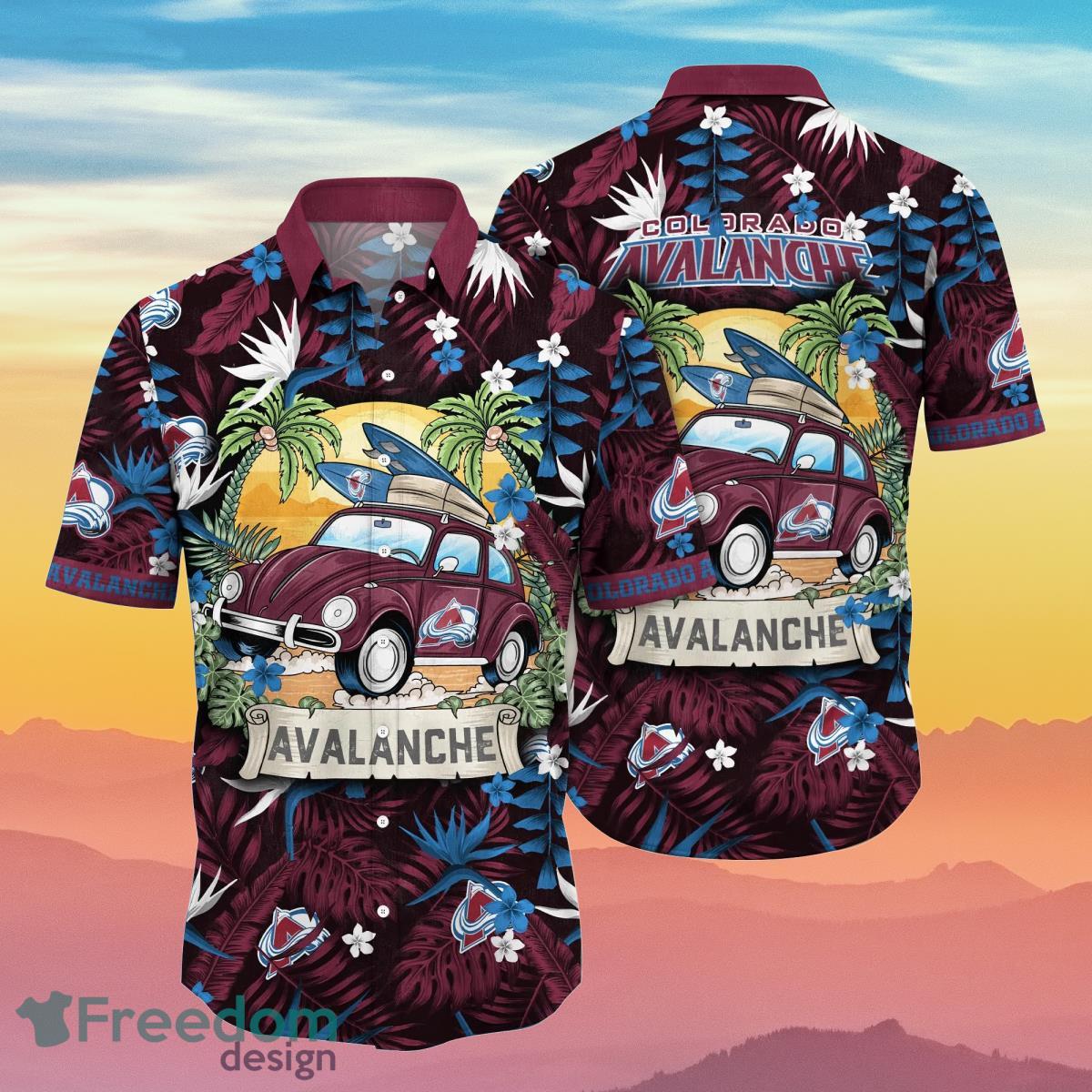 Colorado Avalanche NHL Flower Hawaiian Shirt Summer Football Impressive Gift For Real Fans Product Photo 1