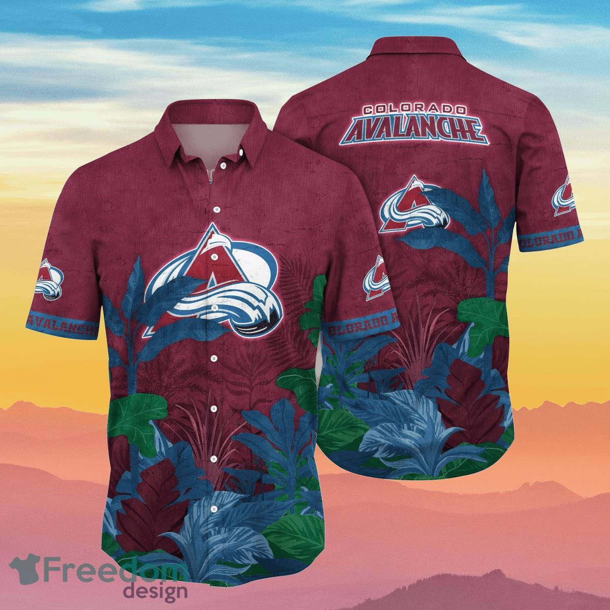 Colorado Avalanche NHL Flower Hawaiian Shirt Unique Gift For Fans Product Photo 1