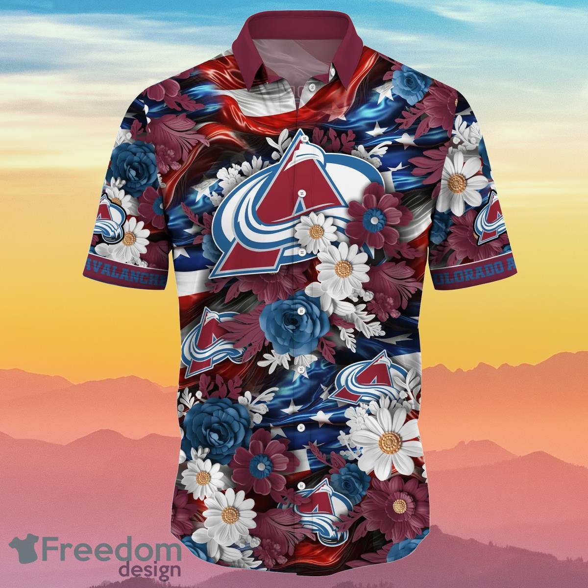 Colorado Avalanche NHL Hawaii Shirt Independence Day Summer Football Best Gift For Real Fans Product Photo 2