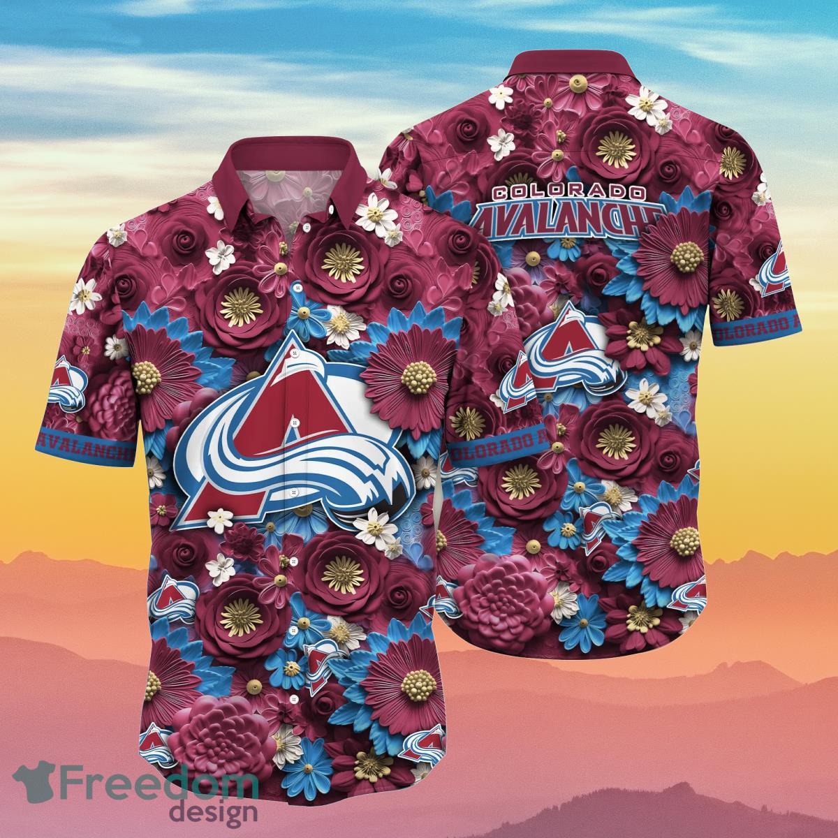 Colorado Avalanche Custom Name Hawaiian Shirt Best Gift For Men And Women