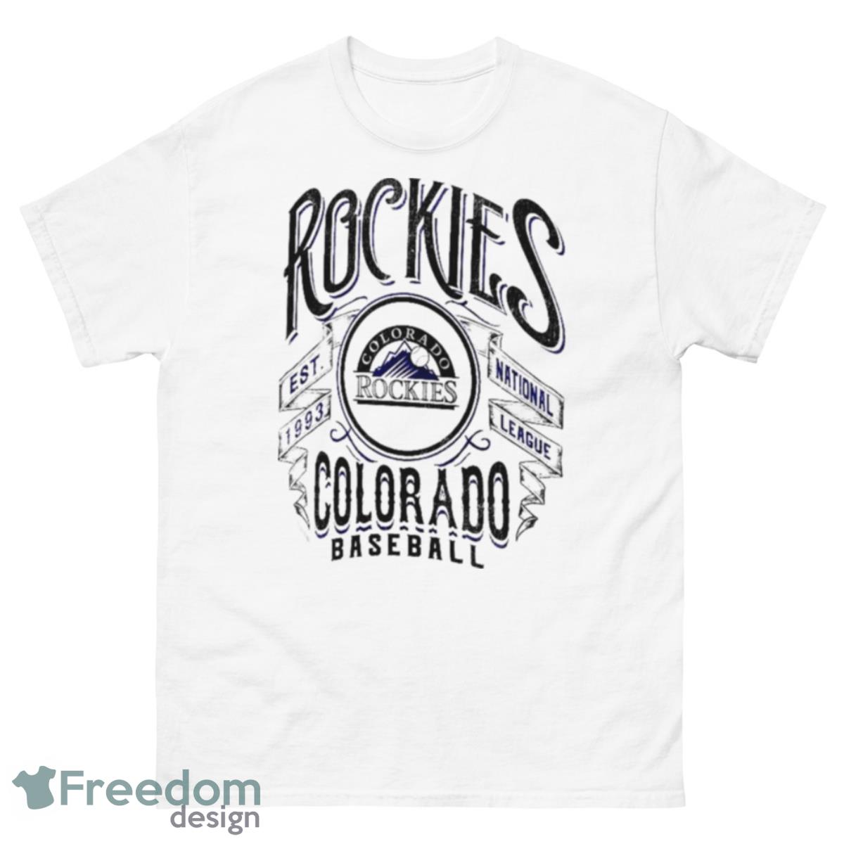 Colorado Rockies Collection Distressed Rock T Shirt - Bring Your