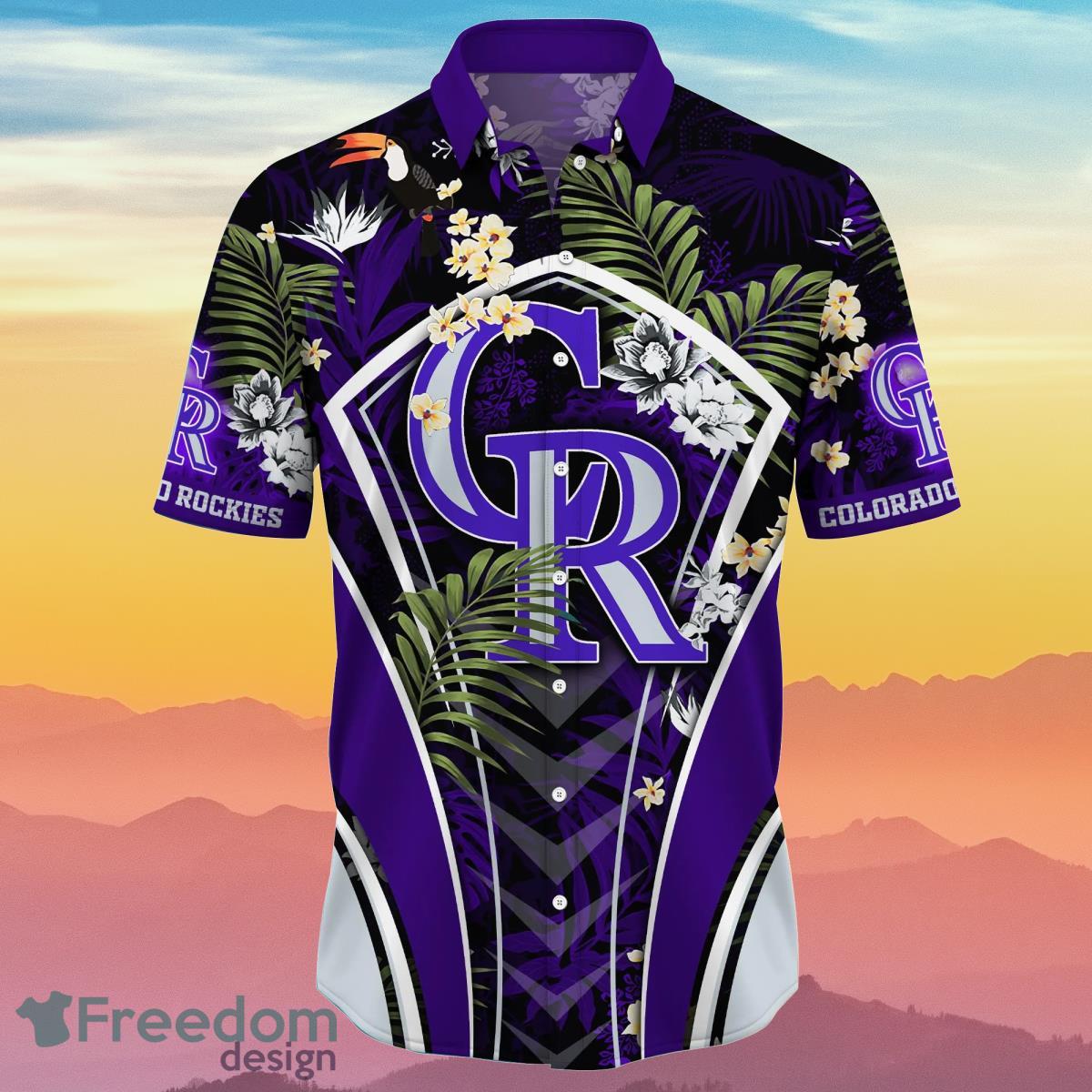 Colorado Rockies MLB Flower Hawaiian Shirt Impressive Gift For Fans Product Photo 2