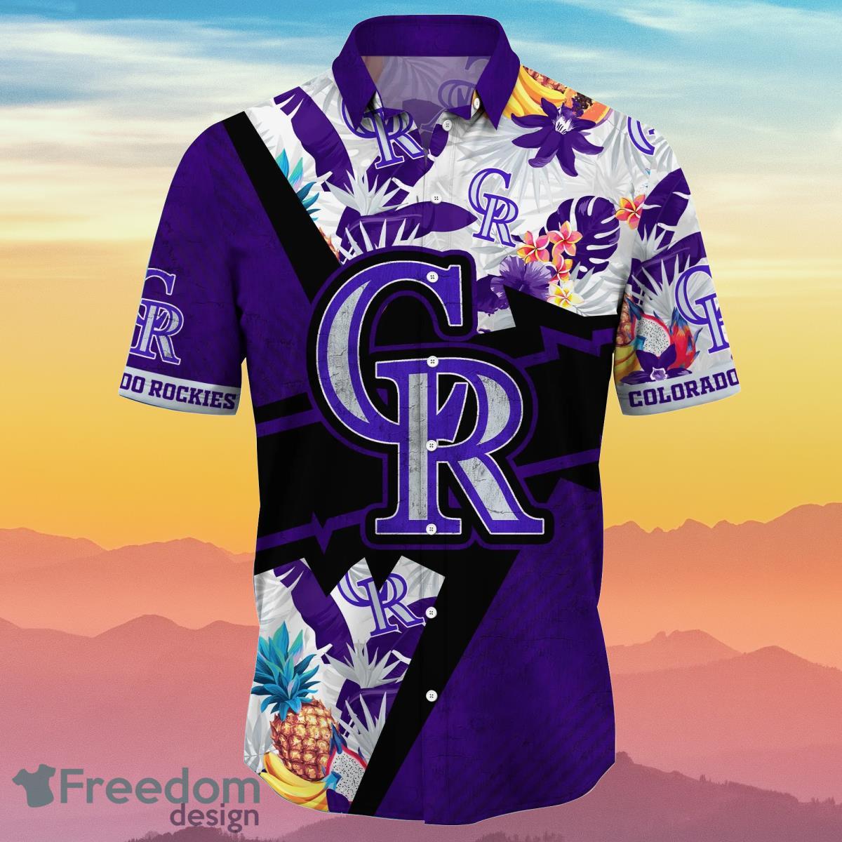 Colorado Rockies MLB Flower Hawaiian Shirt Special Gift For Men And Women Fans Product Photo 2