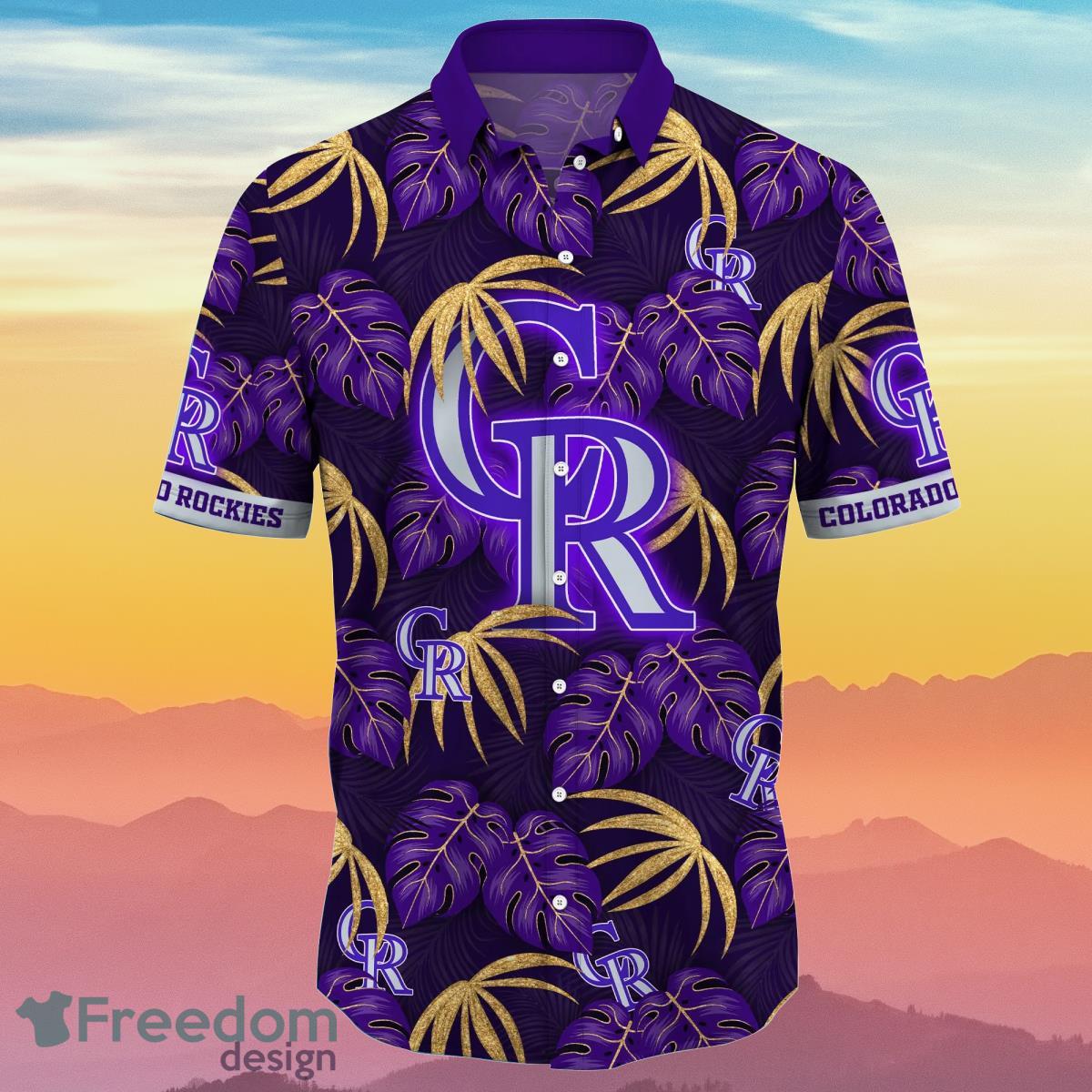 Colorado Rockies Logo MLB Hawaii Polo Shirt For Fans - Freedomdesign