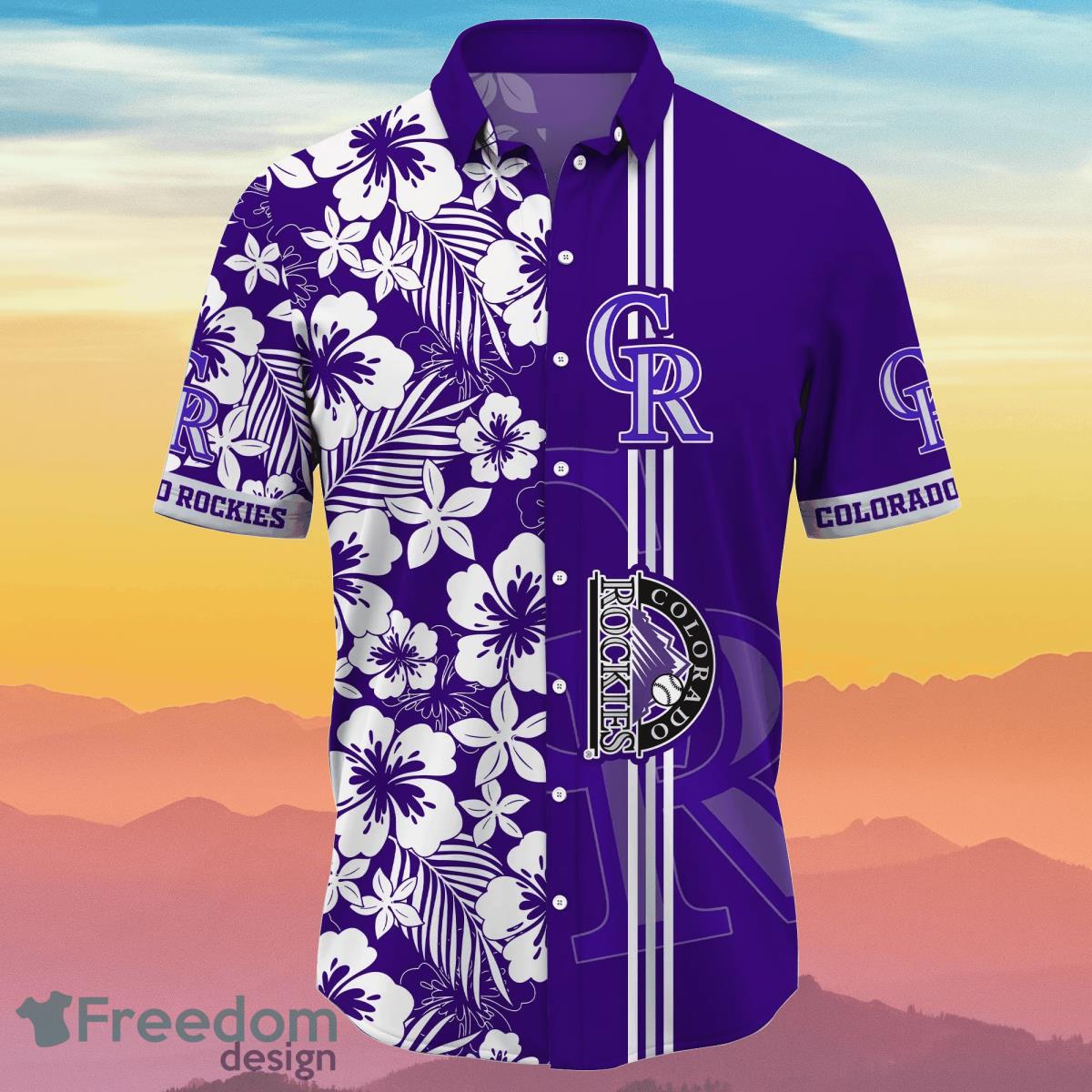 Colorado Rockies MLB Flower Hawaiian Shirt Summer Football Best Gift For Real Fans Product Photo 2