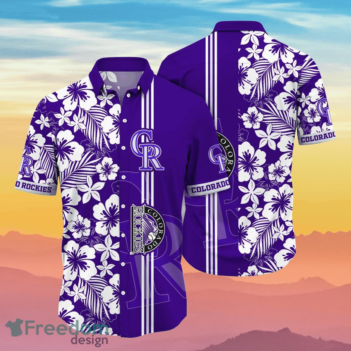 Colorado Rockies MLB Flower Hawaiian Shirt Summer Football Best Gift For Real Fans Product Photo 1