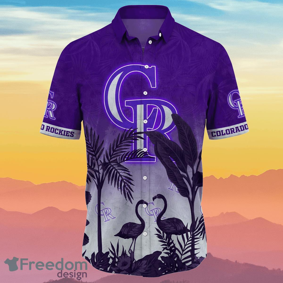 Colorado Rockies MLB Flower Hawaiian Shirt Summer Football Gift For Fans Product Photo 2