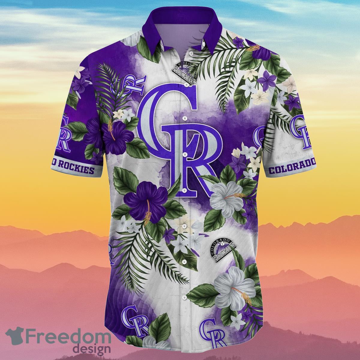 Colorado Rockies MLB Flower Hawaiian Shirt Summer Football Gift For Real Fans Product Photo 2