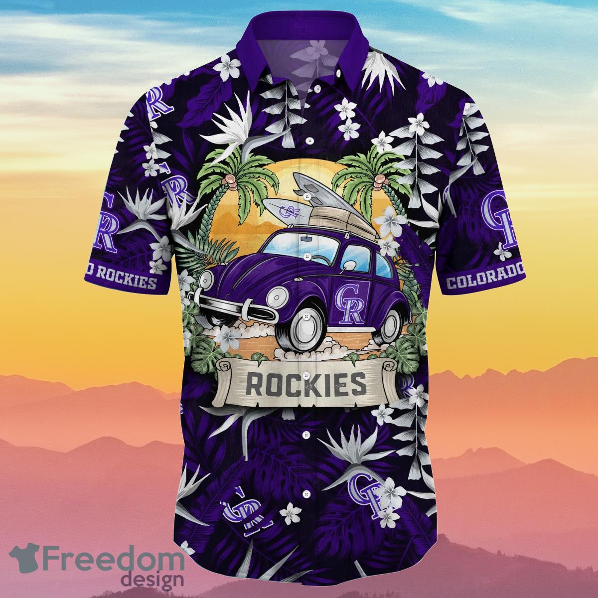 Colorado Rockies MLB Sport Fans Tropical Hawaiian Shirt Summer Gift