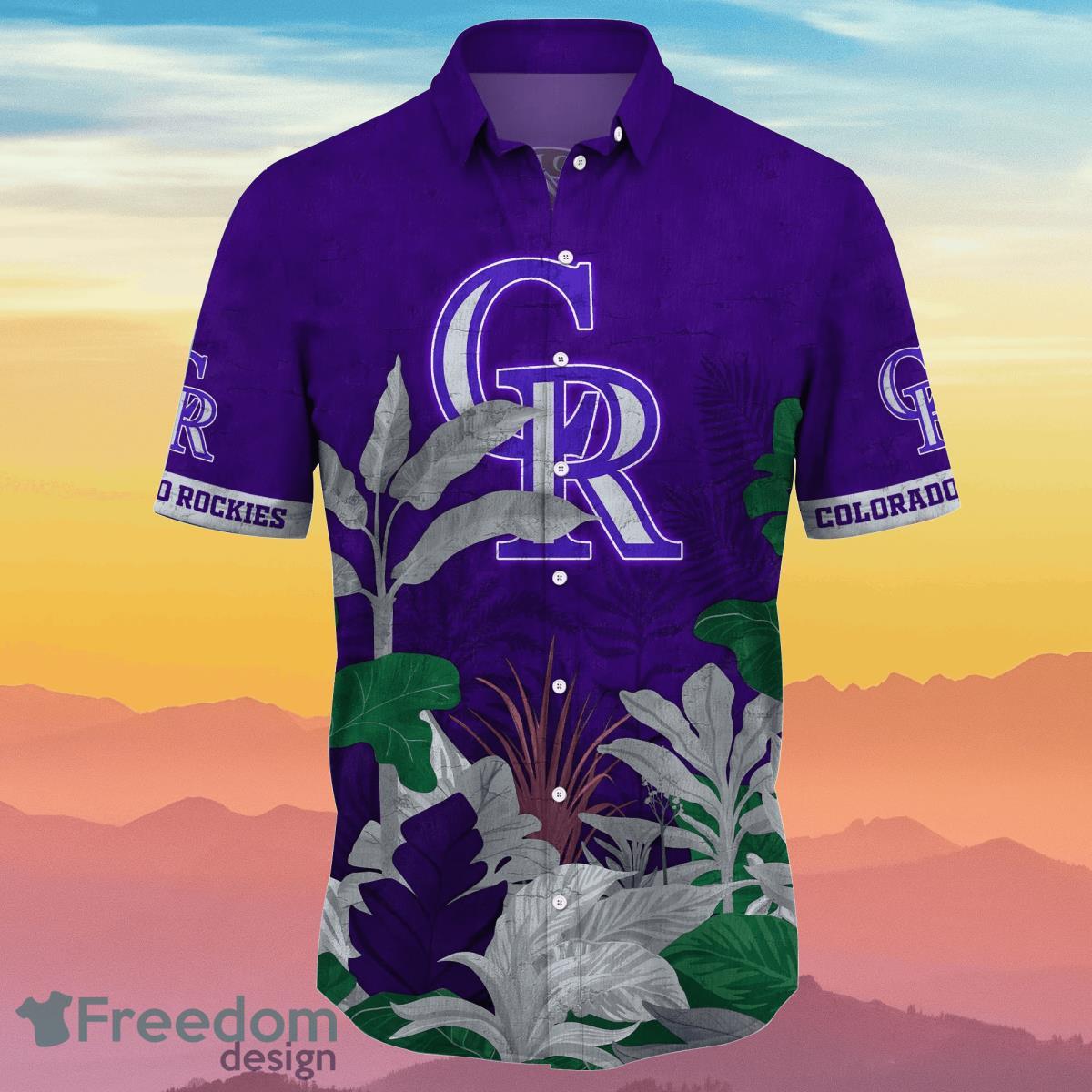 Colorado Rockies MLB Flower Hawaiian Shirt Unique Gift For Fans Product Photo 2