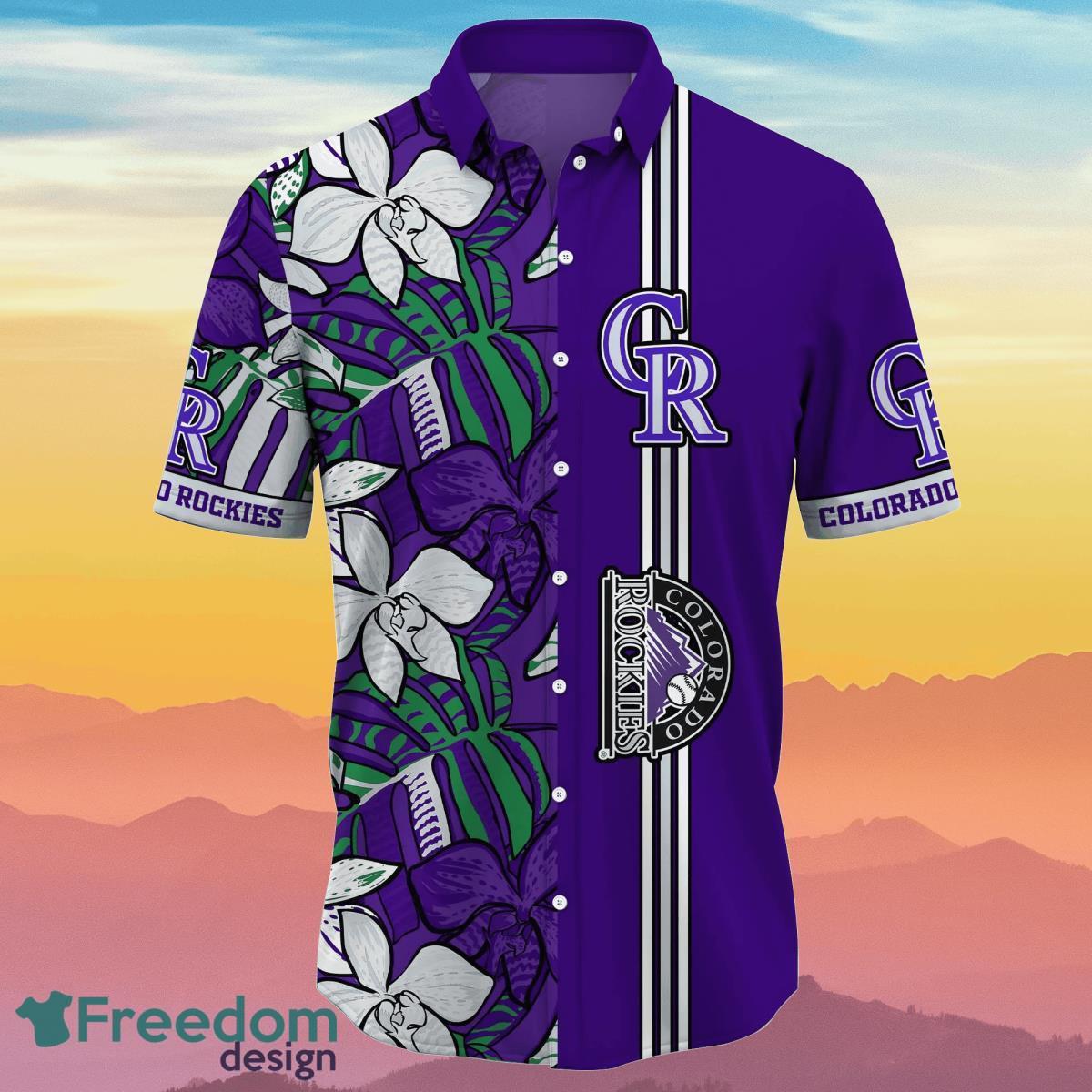 Colorado Rockies MLB Flower Hawaiian Shirt Unique Gift For Real Fans Product Photo 2