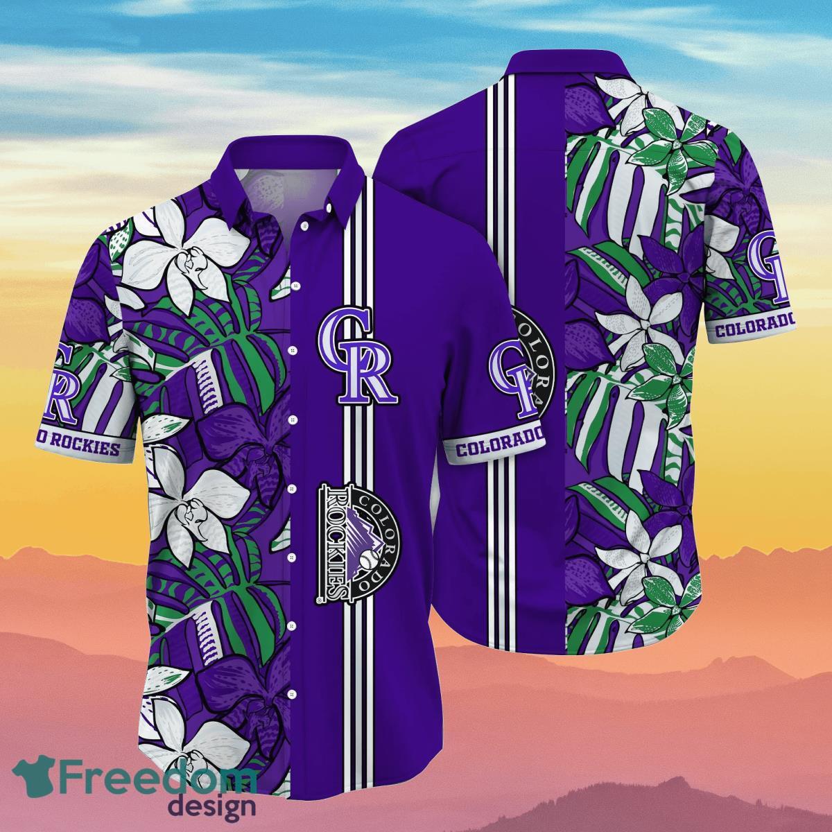 Colorado Rockies MLB Flower Hawaiian Shirt Unique Gift For Real Fans Product Photo 1