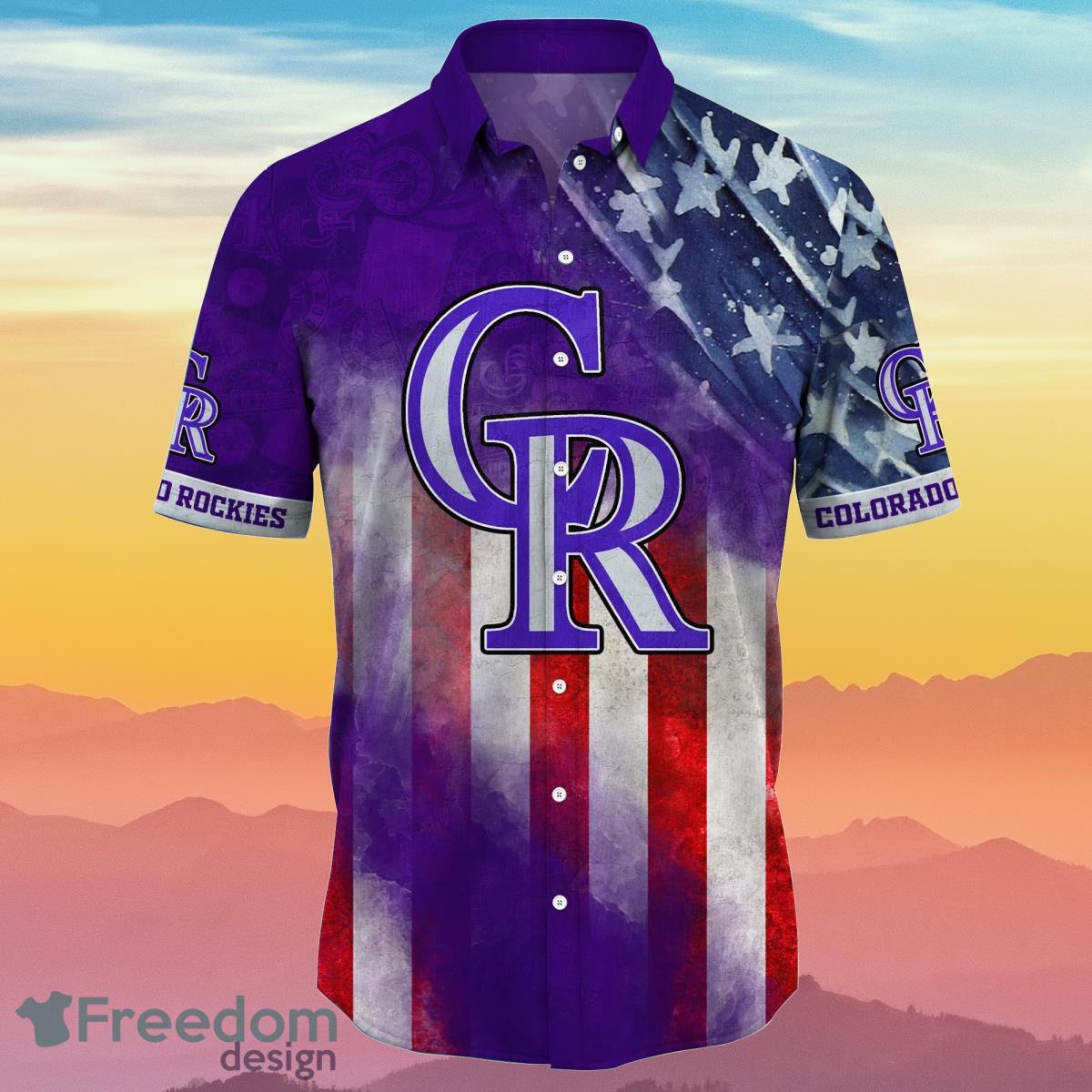 Colorado Rockies MLB Hawaii Shirt Independence Day Summer Football Gift For True Fans Product Photo 2