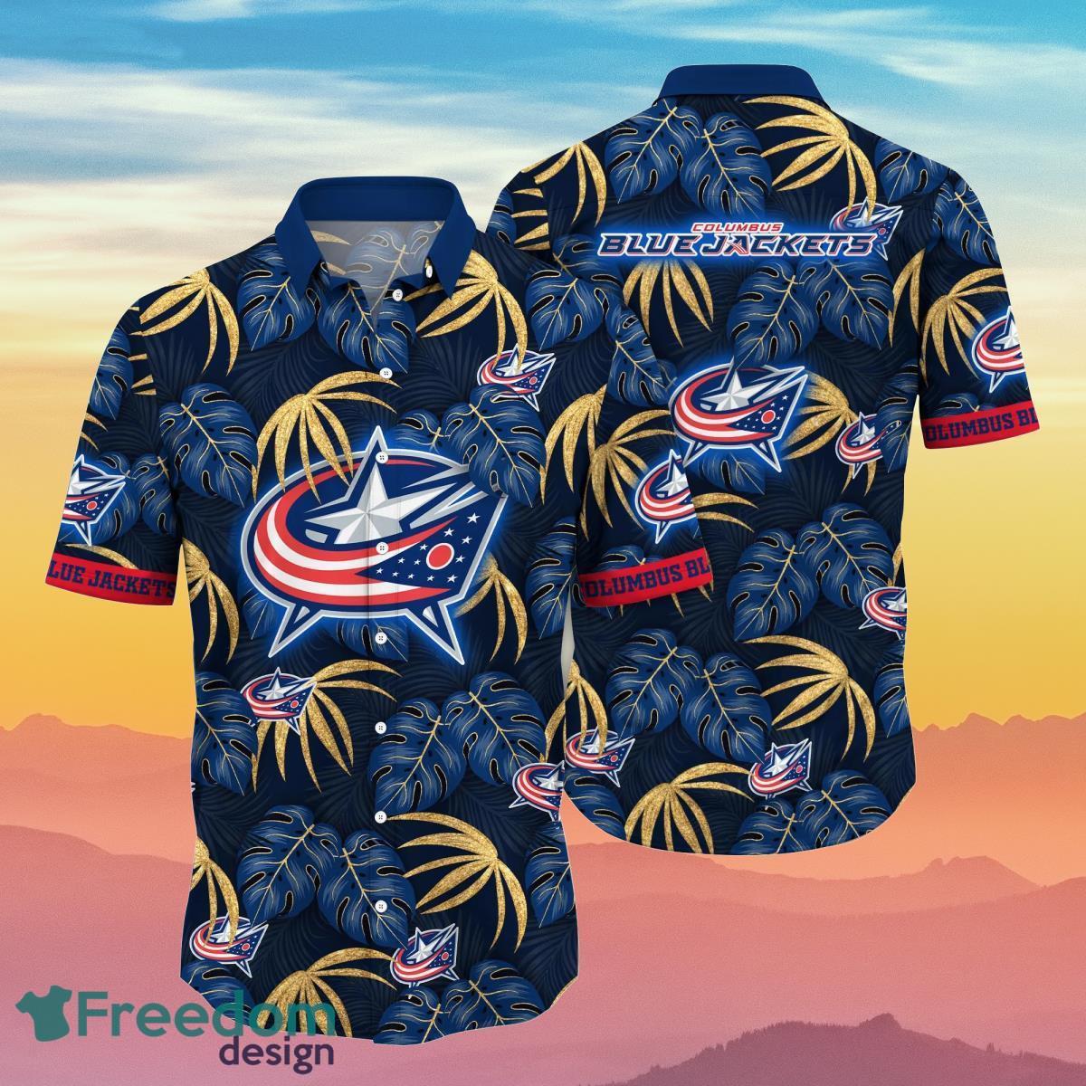 Columbus Blue Jackets NHL Flower Hawaiian Shirt Special Gift For Real Fans Product Photo 1