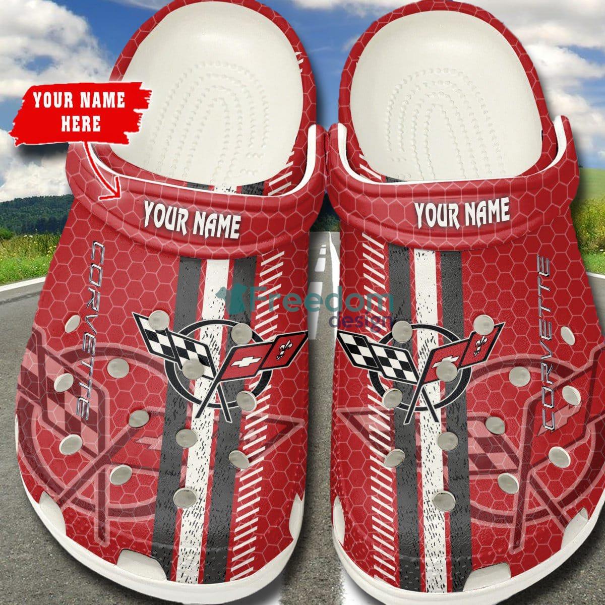Corvette C5 W Car And Motorcycles Logo Clog Shoes Custom Name - Corvette C5 _1