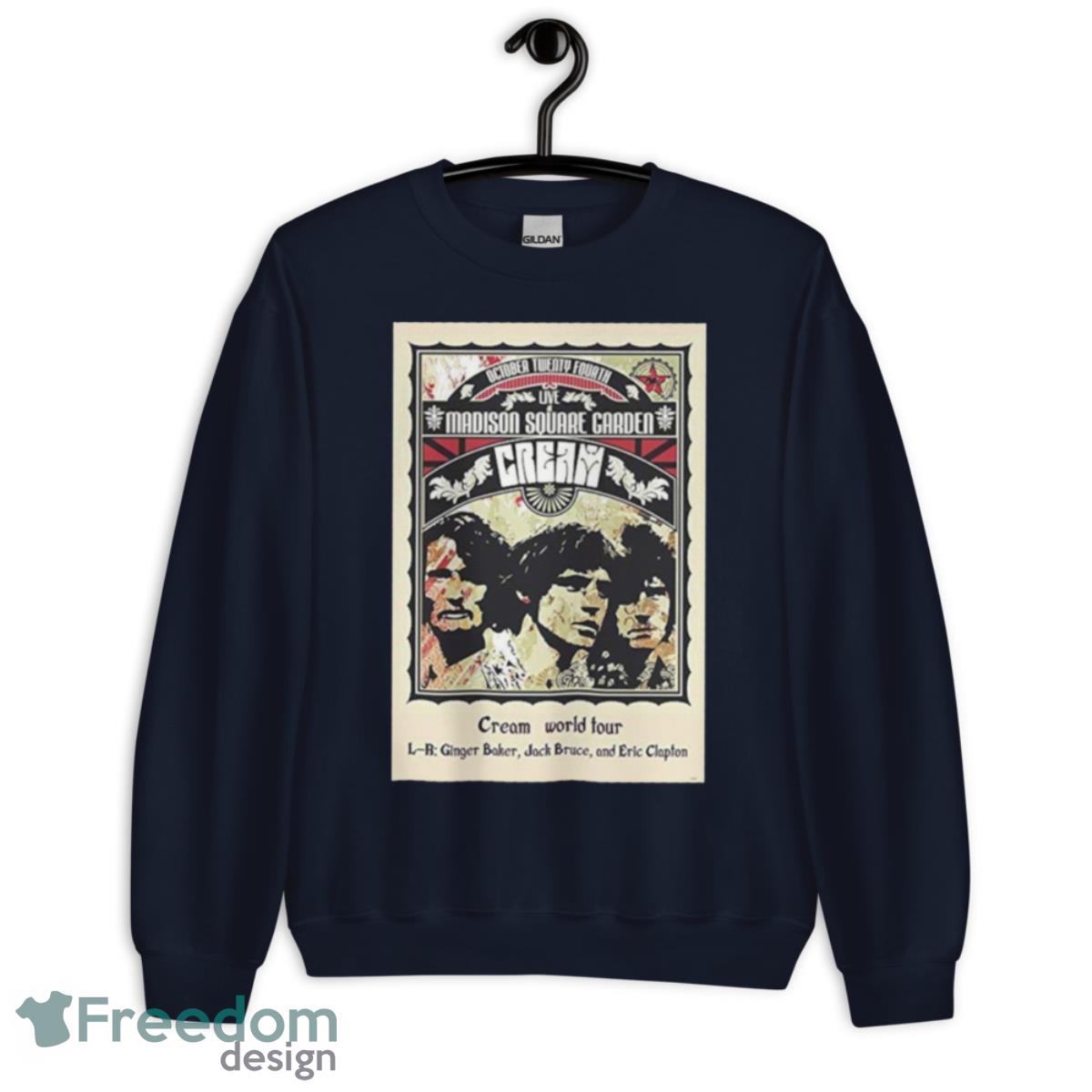Cream Vintage Concert Poster Creedence Clearwater Revival Ccr Rock Music Shirt - Unisex Crewneck Sweatshirt-1