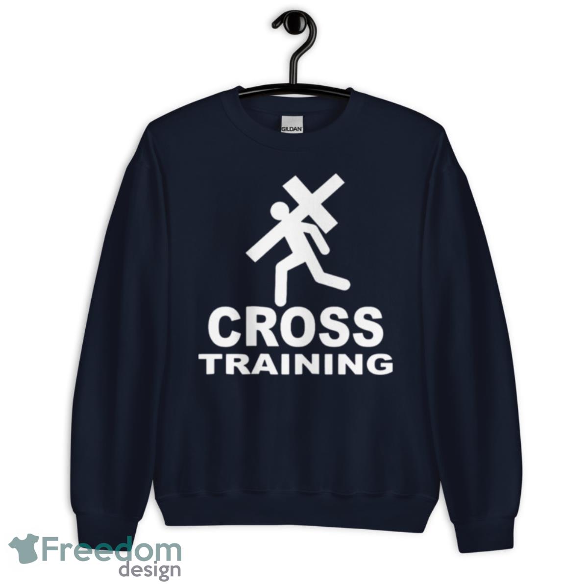 Cross training christian shirt - Unisex Crewneck Sweatshirt-1
