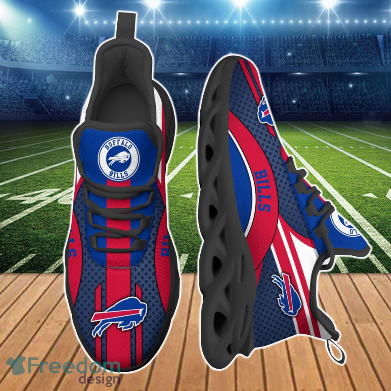 Custom Name Buffalo Bills NFL Max Soul Shoes For Men Women Product Photo 2