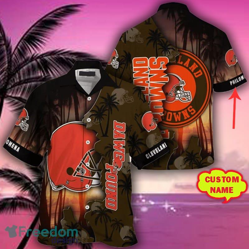 Cleveland Browns NFL Custom Name Hawaiian Shirt For Men And Women Gift For  Fans - Freedomdesign